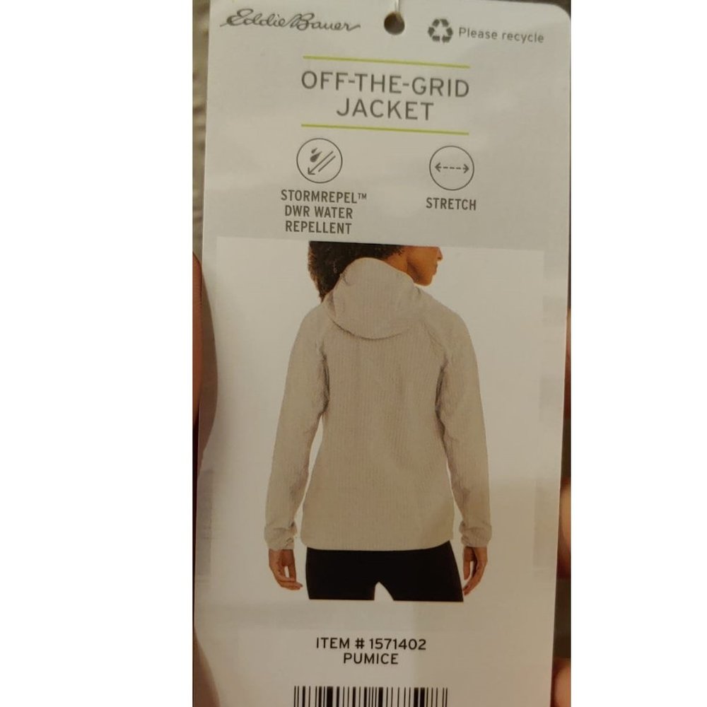 Eddie Bauer Womens Jacket Hooded Off The Grid--Tan (Pumice) - Picture 9 of 10